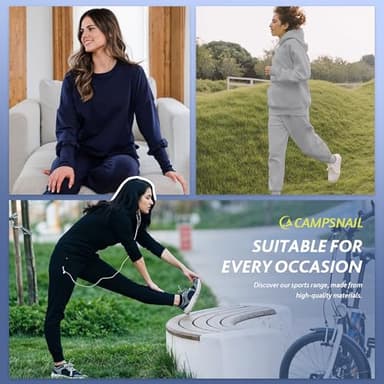 4 Pack Joggers for Women - Sweatpants with Pockets Lightweight Comfy Yoga Pants for Workout Travel Lounge - Image 4