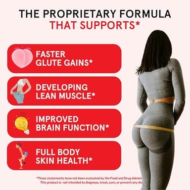 Peach Perfect Creatine Monohydrate Powder, Pink Lemonade, Glute Builder Creatine for Women with Collagen, BCAAs, 5g Vegan Micronized Creatine per Serving, for Energy, Muscle Support, 30 Servings - Image 3