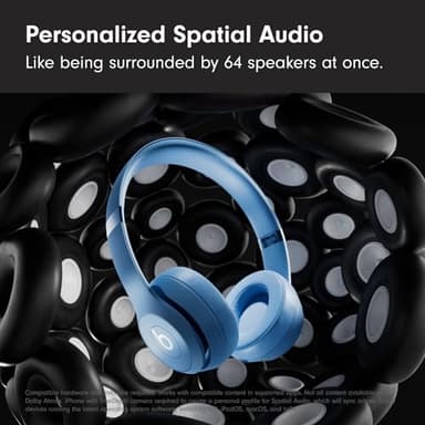 Beats Solo 4 - Wireless Bluetooth On-Ear Headphones, Apple & Android Compatible, Up to 50 Hours of Battery Life - Slate Blue - Image 3