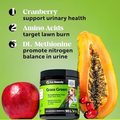 Grass Green Dog Chews - Urine Neutralizer for Lawn, Dog Pee Grass Helps Yard Stay Green Addressing Burn Spots with Probiotics & Enzymes (Duck) - Image 3