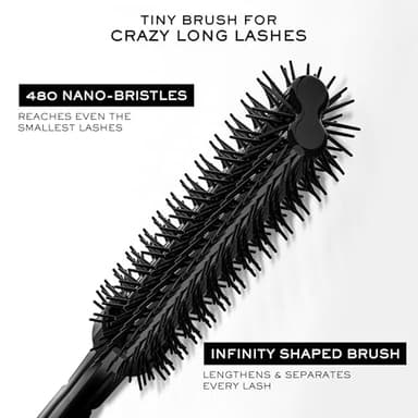 Lancôme Lash Idôle Flutter Extension Lash-Lengthening Mascara - Black Mascara for Instant Lash Extension Look - Clump & Flake Resistant Up To 24H Wear - Black - Image 4