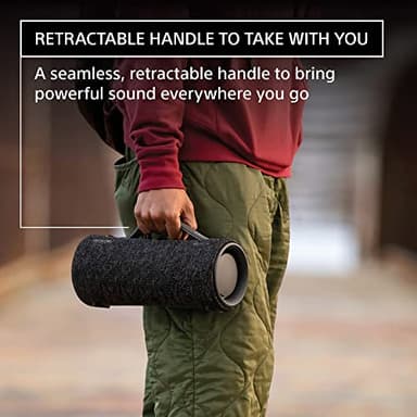 Sony SRS-XG300 X-Series Wireless Portable-Bluetooth Party-Speaker IP67 Waterproof and Dustproof with 25 Hour-Battery and Retractable Handle, Black- New - Image 2