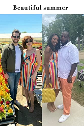 VOTEPRETTY Women's Summer Dresses Sundresses Beach Clothes Outfit Vacation 2024 V Party Graduation Homecoming Casual Tropical Prom Bride Shower Plus Size Resort Wear Hawaiian Spring Cruise Floral - Image 2