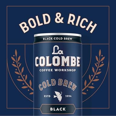 La Colombe Coffee, Cold Brew Black, Unsweetened, 11 fl oz Cans (Pack of 12), Coffeehouse Quality, Natural Sweetness, Specialty Grade Coffee Beans, Ready-to-Drink On-the-Go - Image 5