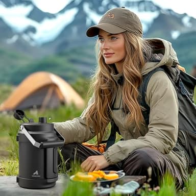 1 Gallon Insulated Water Bottle for Travel: 2-in-1 Straw Spout Lid, Dual Handle, Leakproof, Keep Cold 48H, 128oz Stainless Steel Water Jug for Gym, Biking, Road Trip, Work, Home, Picnic (Midnight) - Image 8