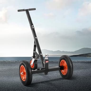 VEVOR Trailer Dolly, 1000lbs Tongue Weight Capacity, Carbon Steel Trailer Mover with 16.7 inch and 22 inch Height Adjustable Trailer Dolly, 2 inch Ball, 14 inch Pneumatic Tires, for Moving RV Trailer - Image 8