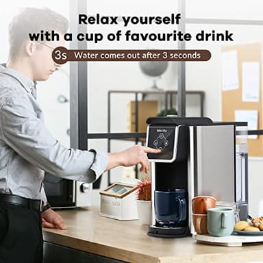 Mecity Coffee Maker 3 in 1 Single Serve Coffee Machine, Compatible with K cup Capsules, Instant Coffee Pot, Tea maker, 6,8,10 Oz Cup, Removable 50 Oz Water Reservoir, 120V 1150W - Image 5