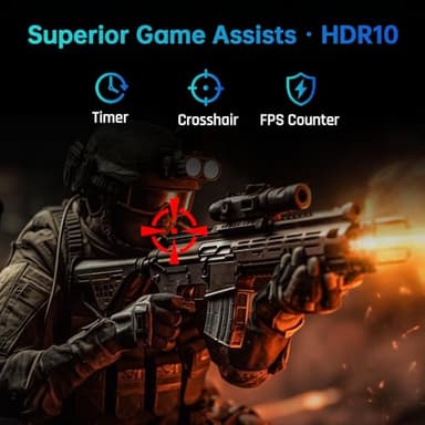 KTC 27'' 2K 170Hz Gaming Monitor - Fast IPS 1ms GTG Pc Monitor with FreeSync G-Sync, HDMI/DP/USB Ports, Height/Tilt/Swivel/Pivot Adjust, 131% sRGB and 97% DCI-P3 Color Gamut for Vertical Monitor - Image 8