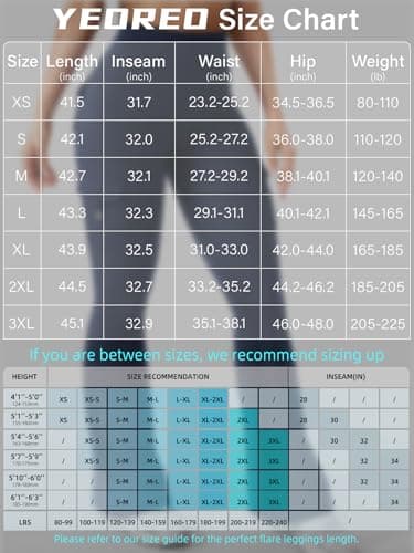 YEOREO CoreFlex Women Workout Flare Leggings with Pockets Hidden Scrunch High Waisted Cargo Gym Yoga Leggings Blue Navy M - Image 6