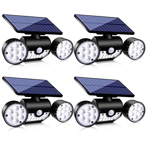 Ollivage Solar Lights Outdoor, 30 LED Solar Security Lights with Motion Sensor Outdoor Spotlights IP65 Waterproof 360° Adjustable Solar Wall Lights Outdoor for Yard Garage Patio Porch, 4 Pack - Image 1