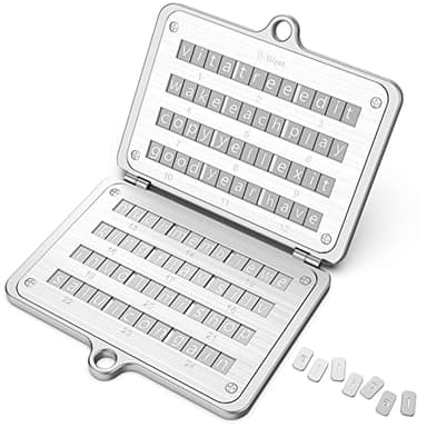 ELLIPAL Crypto Seed Phrase Backup, 316 Stainless Steel Metal Seed Phrase Storage with Lock Hole, 24 Words Backup, Compatible with BIP39 Hardware Wallets, Ledger, Trezor - Image 1