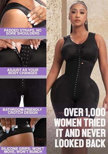 Snatched Body Stage 2 Faja with Bra | Best Body Faja Post-Op & Everyday Shapewear | Fajas Colombianas Moldeadoras Black M - Image 4