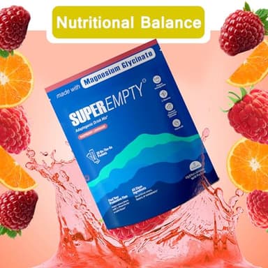 Superempty Powdered Drink Mix Calm,Adaptogenic Drink Mix Calm, Raspberry Lemonade Drink Calm,L-Theanine, Ashwagandha, Magnesium Glycinate, Vitamin - Image 3
