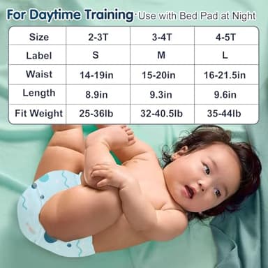 YIKG Upairy Training Pants for Boys Girls–Soft & Leak-Resistant Potty Training Underwear,Up Airy Potty Pants Comfortable for Toddlers(4PCS,M) - Image 3
