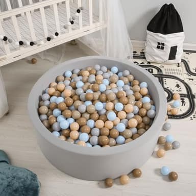 GOGOSO Ball Pits Balls for Toddlers 1-3, Plastics Shape Ball Non-Phthalate Non-BPA Non-Toxic 2.2-Inch Crush Proof Play Balls Play Tent Pool Playhouse Playpen Party Decoration,100pcs - Image 8