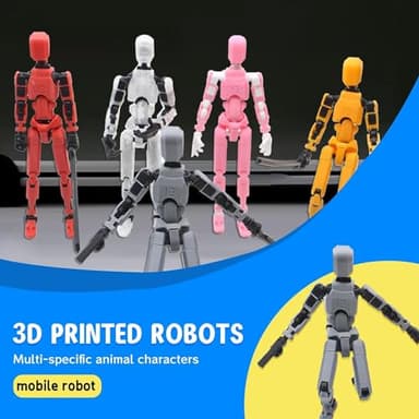 MerryXD 6 Pack Assembly Completed T13 3D Action Figure,Dummy Nova Titan Lucky 13 Action Figure 3D Printed Multi-Jointed Movable Toy - Image 3