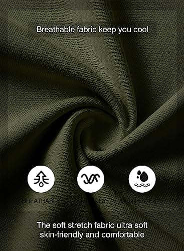 JMIERR Men's 3 Pack Cotton Hipster Hip Hop Longline Crewneck T-Shirt, Short Sleeve Gym Workout Athletic T Shirts for Men Pack,L, Black/Light Grey/Army Green - Image 6