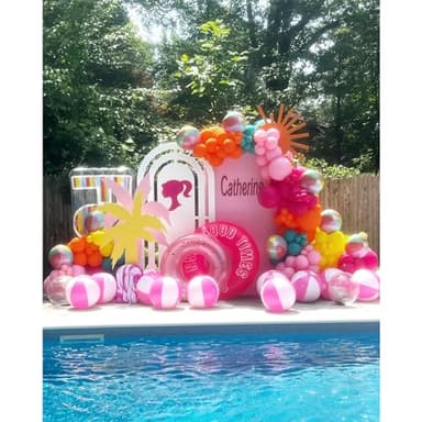 NISOCY Orange Balloon Arch Kit, 102PCS 18In 12In 10In 5In Burnt Orange Latex Balloon Different Sizes for Fall-Themed Parties, Birthday Celebrations, Thanksgiving, and Wedding Decorations - Image 4