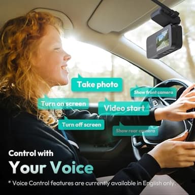 BOTSLAB 4K+2K Dual Dash Cam Front and Rear, Dashcam with Voice Control, STARVIS, ADAS Driver Alerts, Starry Night Vision, 24/7 Parking Monitor, 5.8GHz WiFi & GPS, Free 64GB Card, Loop Recording - Image 6