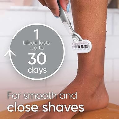 Gillette Venus Extra Smooth Charcoal Women's Razor Blade Refills, 6 Count - Image 2