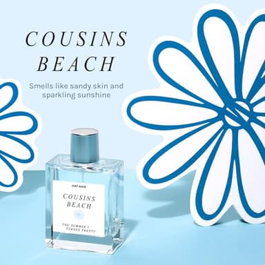 Just Juice - The Summer I Turned Pretty Cousins Beach - Beachy, Creamy Coconut and Vanilla Perfume for Women and Men - 0.3 oz - Image 2