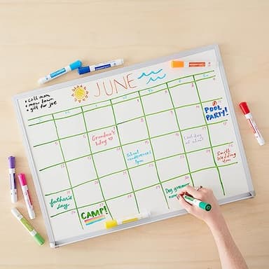 Amazon Basics Dry Erase Markers For Whiteboards, Chisel Tip, Low-Odor, Assorted Colors, Pack of 12 - Image 8