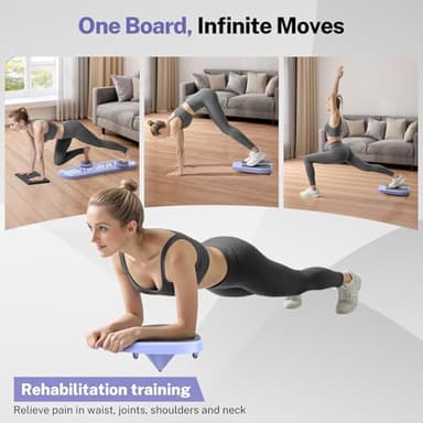 MOVOCA Pilates Board, Foldable Pilates Reformer Equipment with Timer, 7-in-1 Multi-Purpose Portable Pilates Reformer Machine Home Pilates Kit for Home Workout, Fitness, Exercise, Abs, Core Equipment - Image 5