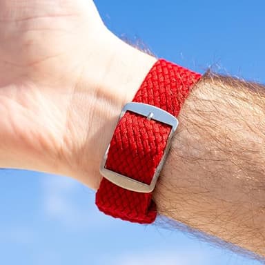 Canvas Nylon Watch Straps, Nylon Braided Watch Band, Replacement Watchband Hook and Loop Straps (16mm,18mm,20mm,22mm) For Men Women (Brown, 18mm) - Image 8