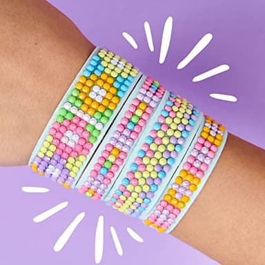 Blingles Bands DIY Gem Friendship Bracelet, 8 Band Deluxe Studio - Arts & Craft Activity for Ages 7 and Up, Multicolor (25204) - Image 3