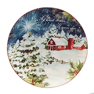 Certified International Silent Night 11" Dinner Plates, Set of 4, Multicolor, Large - Image 2
