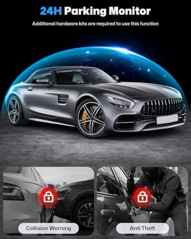 SUVCON Dash Cam Front and Rear 4K/1080P Full HD, Dash Camera for Cars with 32GB Card, Built in WiFi with APP, Dual Dash Cam 3.94" IPS Screen, G-Sensor, Loop Recording, WDR, Parking Mode - Image 6