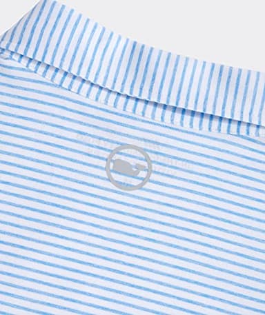 vineyard vines Men's Bradley Stripe Sankaty Performance Polo, Ocean Breeze Tejeda, Large - Image 3
