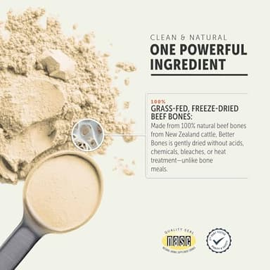 Four Leaf Rover Better Bones Bone Meal for Dogs - Dog Calcium Supplement for Healthy Joints, Teeth, & Bones - from 100% Grass-Fed New Zealand Beef Bone - Image 3