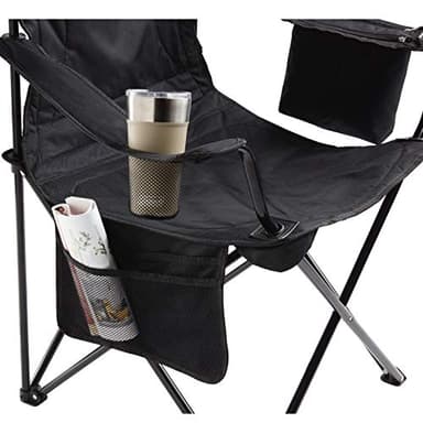 Coleman Portable Camping Chair with 4-Can Cooler, Cushioned Seat & Back with Side Pockets & Cup Holder, Carry Bag Included, Great for Camping, Tailgating, Firepits, Patio, & More - Image 5
