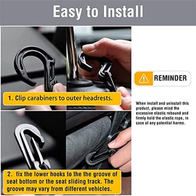 DYKESON Dog Car Net Barrier Pet Barrier with Auto Safety Mesh Organizer Baby Stretchable Storage Bag Universal for Cars, SUVs -Easy Install, Car Divider for Driving Safely with Children & Pets - Image 6