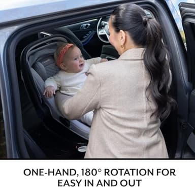 Evenflo Shyft Intuiti+ Travel System Featuring Revolve180 LiteMax™ NXT Rotating Rear-Facing Lightweight Preemie and Infant Car Seat with SensorySoothe 3-30 lbs. (Dubhan Black) - Image 5