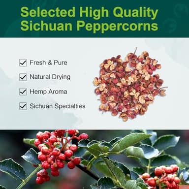 Soeos Sichuan Peppercorn Powders, 4oz (113g), Szechuan Peppercorn Powders, Crushed Green Sichuan Peppercorns Powder, Ground Pepper Powders - Image 5