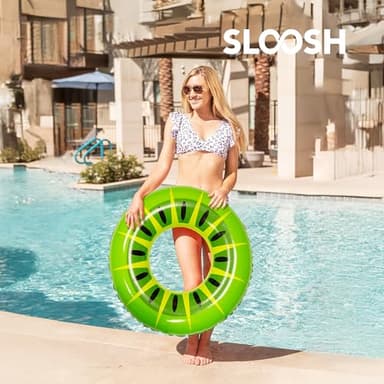 JOYIN Inflatable Swim Tube Raft (3 pack) with Summer Fruits Painting, Pool Toys for Swimming Pool Party Decorations - Image 5