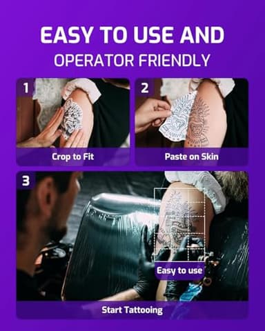 Tattoo Stencil Printer, Bluetooth Thermal Tattoo Printer,Compatible with Phone/Tablet/PC, Tattoo Supplies for Tattoo Artist & Beginners, Gray - Image 5