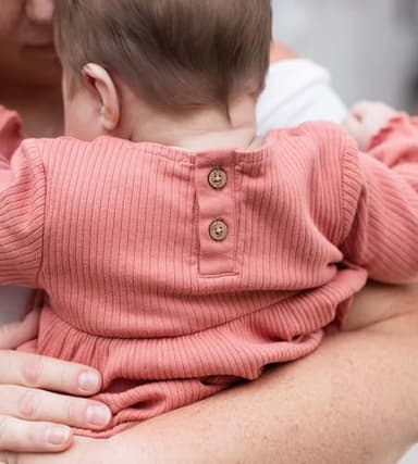 Burt's Bees Baby Baby Girls Romper - 100% Organic Cotton, One-Piece Shortall Girl Outfit for Sizes Newborn to 24 Months - Image 4