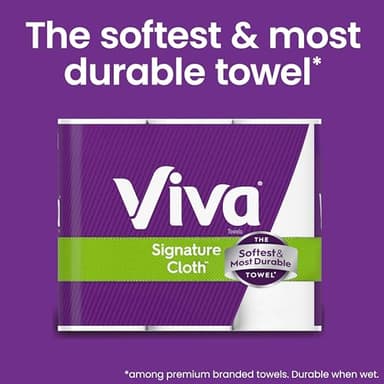 Viva Signature Cloth Paper Towels, 12 Triple Rolls, 129 Sheets per Roll - Image 4