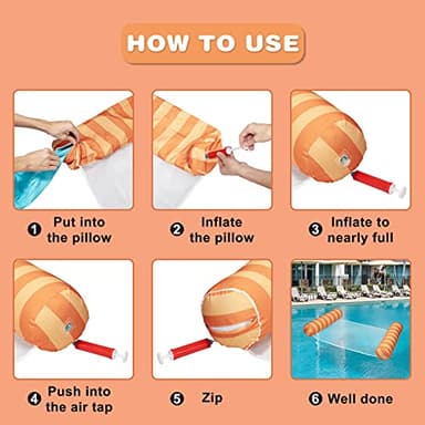 Sloosh 3 Pack Multi Purpose Swimming Pool Hammock, Inflatable Pool Floats for Outdoor, Beach, Water Lounges Pool Accessories (Saddle, Lounge Chair, Hammock, Drifter) - Image 7