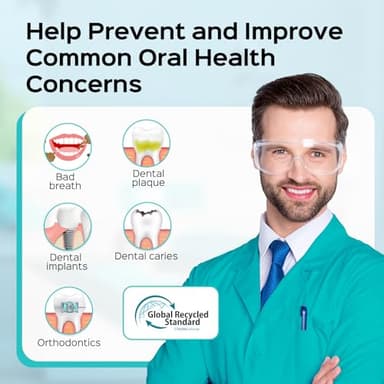 COSLUS Professional Water Flosser for Teeth: 2 Modes & 12 Pressure Settings Electric Dental Pick for Orthodontic, Braces, Sensitive Gums - Home Use, ​​5 Jet Tips for Multiple Users, Family, White, E2 - Image 2