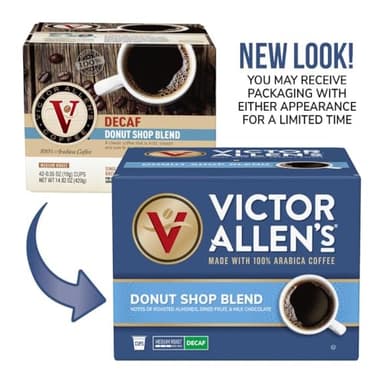 Victor Allen's Coffee Decaf Donut Shop Blend, Medium Roast, 200 Count, Single Serve Coffee Pods for Keurig K-Cup Brewers - Image 5