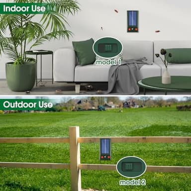 2 Pack Solar Ultrasonic Animal Repeller, Deer Repellent Devices Drive Away Foxes, Waterproof Flashing Lights Hanging Ultrasonic Deterrent for Wolves, Raccoons, Squirrel, Rats, Dog, Shunk - Image 3