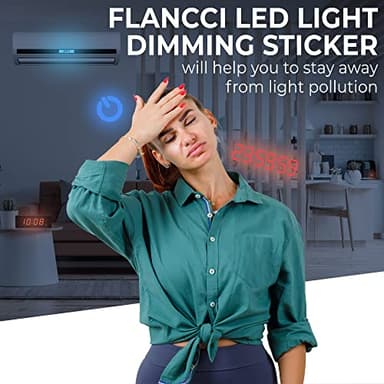 FLANCCI LED Light Blocking Stickers - Blackout LED Covers, Dim 50%80% of Lights, 2 Sheets (1 Cut Out + 1 Uncut) - Image 4