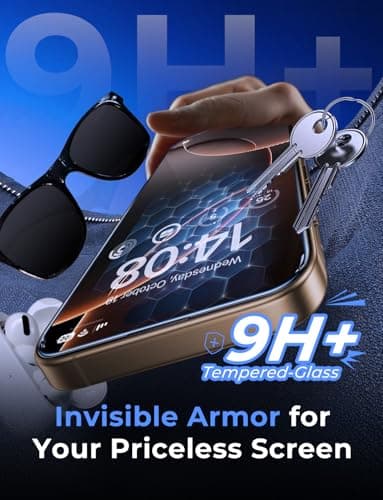 MAGIC JOHN 2 Pack for iPhone 16 Pro [6.3 inch] Tempered Glass Screen Protector, HD Clear, Bubble Free, Easy Installation, Auto Dust-Elimination, 16Pro 6.3'' - Image 4