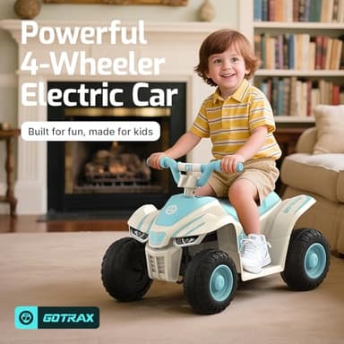 Gotrax RT1 Ride on Toys for Toddlers 1.5-4, Safe 12V Lead-acid Battery up to 80 Minutes, Forward/Reverse 2 Gears, Max 1.5MPH Speed&8" Big Tire, Electric Vehicle ATV Car Best Gift for Age1.5–4 Boy Girl - Image 3