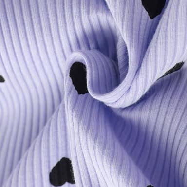 Fullfamous Infant Baby Girl Clothes Fall Winter Outfits Long Sleeve Clothing Onesie Pant Set Gifts 3-6 months Lavender Heart - Image 6