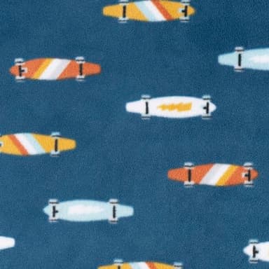 Gerber Toddler Boys' Flame Resistant Fleece Footless Pajamas 3-pack, Skateboard/Guitars, 2T - Image 9